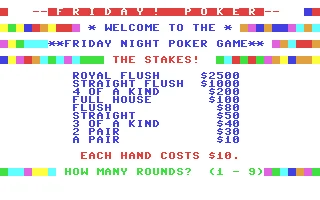 Friday! Poker box art
