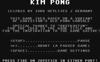 Kim Pong box art