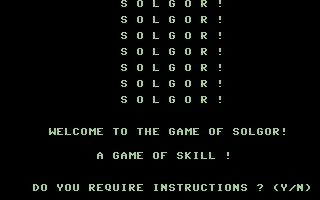 Solgor! box art