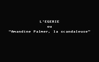 Égérie, L' box art