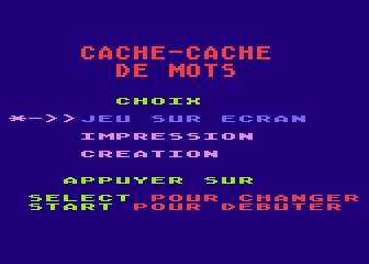 Cache-cache De Mots box art