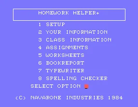 Homework Helper box art