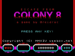 Escape From Colony 8 box art