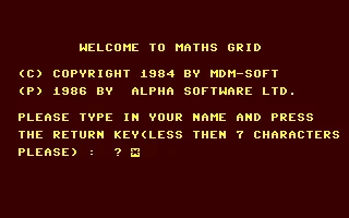 Maths Grid box art