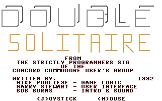 Double Solitaire box art