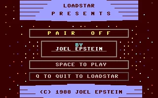 Pair Off box art