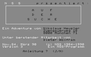 Auf Der Suche box art