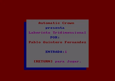 Laberinto Tridimensional box art