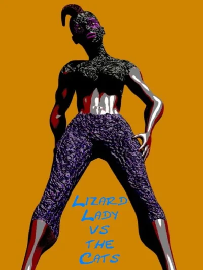 Lizard Lady vs the Cats box art