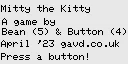Mitty the Kitty box art
