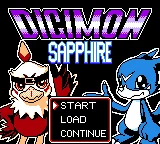 Digimon Saphire box art