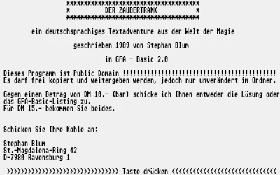 Zaubertrank, Der box art