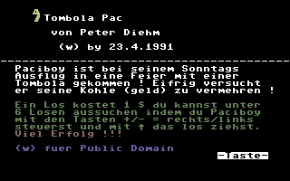 Tombola Pac box art