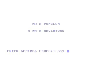 Math Dungeon box art