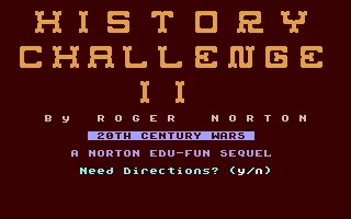 History Challenge II box art