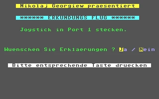 Erkundungsflug box art