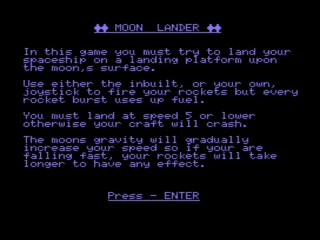 Moon Lander box art