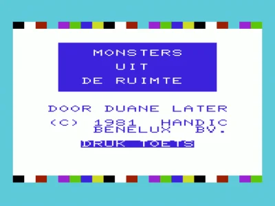 Monsters Uit De Ruimte box art