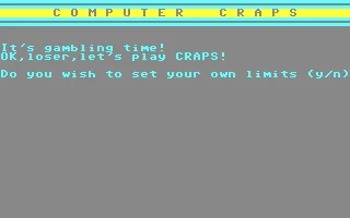 Computer Craps box art