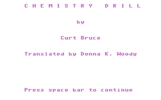 Chemistry Drill box art