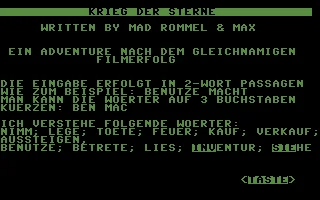 Krieg der Sterne box art