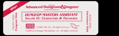 Dungeon Master Assistant Vol. 2 - Characters And Treasures box art