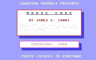 Morse Code box art