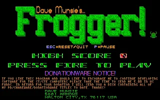 Frogger! box art