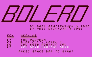 Bolero box art