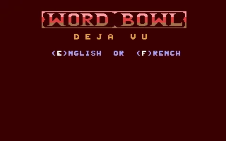 Word Bowl Deja Vu box art