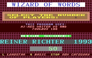 Wizard of Words box art