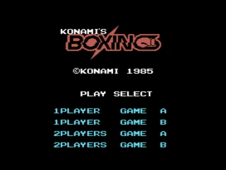 Konami's Boxing box art