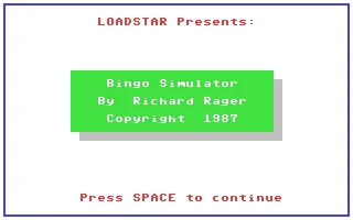 Bingo Simulator box art