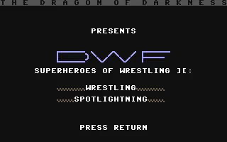 Dwf Superheroes Of Wrestling 2 - Wrestling Spotlighting box art