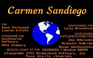 Poursuite De Carmen Sandiego Dans Le Monde, A La box art