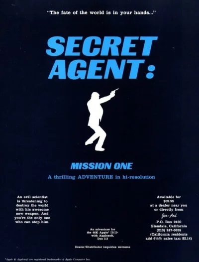 Secret Agent: Mission One box art