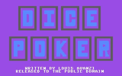 Dice Poker box art