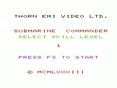 Submarine Commander box art