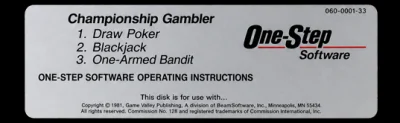 Championship Gambler box art