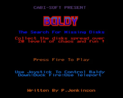 Baldy - The Search For Missing Disks box art