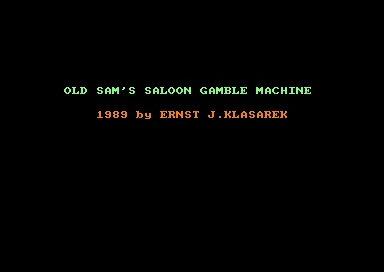 Old Sam's Saloon Gamble Machine box art