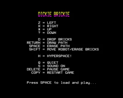 Dickie Brickie box art