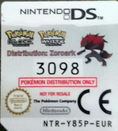 ZZZ(notgame):Zoroark Distribution 2011 box art