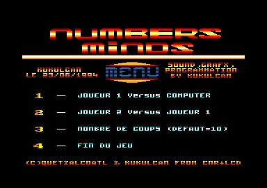 Numbers Minds box art