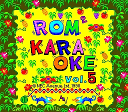 ZZZ:Rom^2 Karaoke Vol. 5 - Karaoke Maku No Uchi box art
