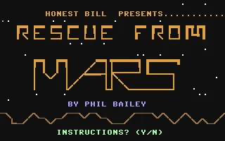Rescue From Mars box art