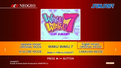 Aca Neogeo Waku Waku 7 box art