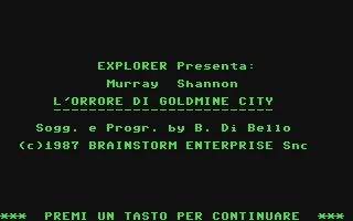 Murray Shannon : L'Orrore di Goldmine City box art