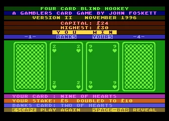 Four Card Blind Hookey 7 box art