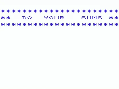 Do Your Sums box art